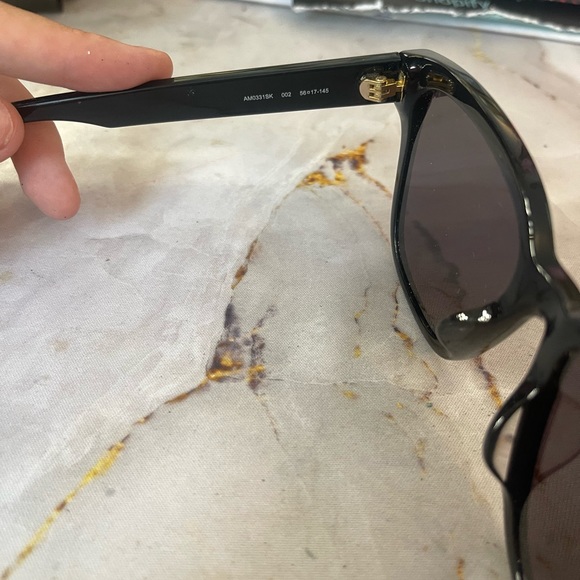 Alexander McQueen Women's Sunglasses - Grey Oversized Lens AM0331SK-3001 - Picture 9 of 10